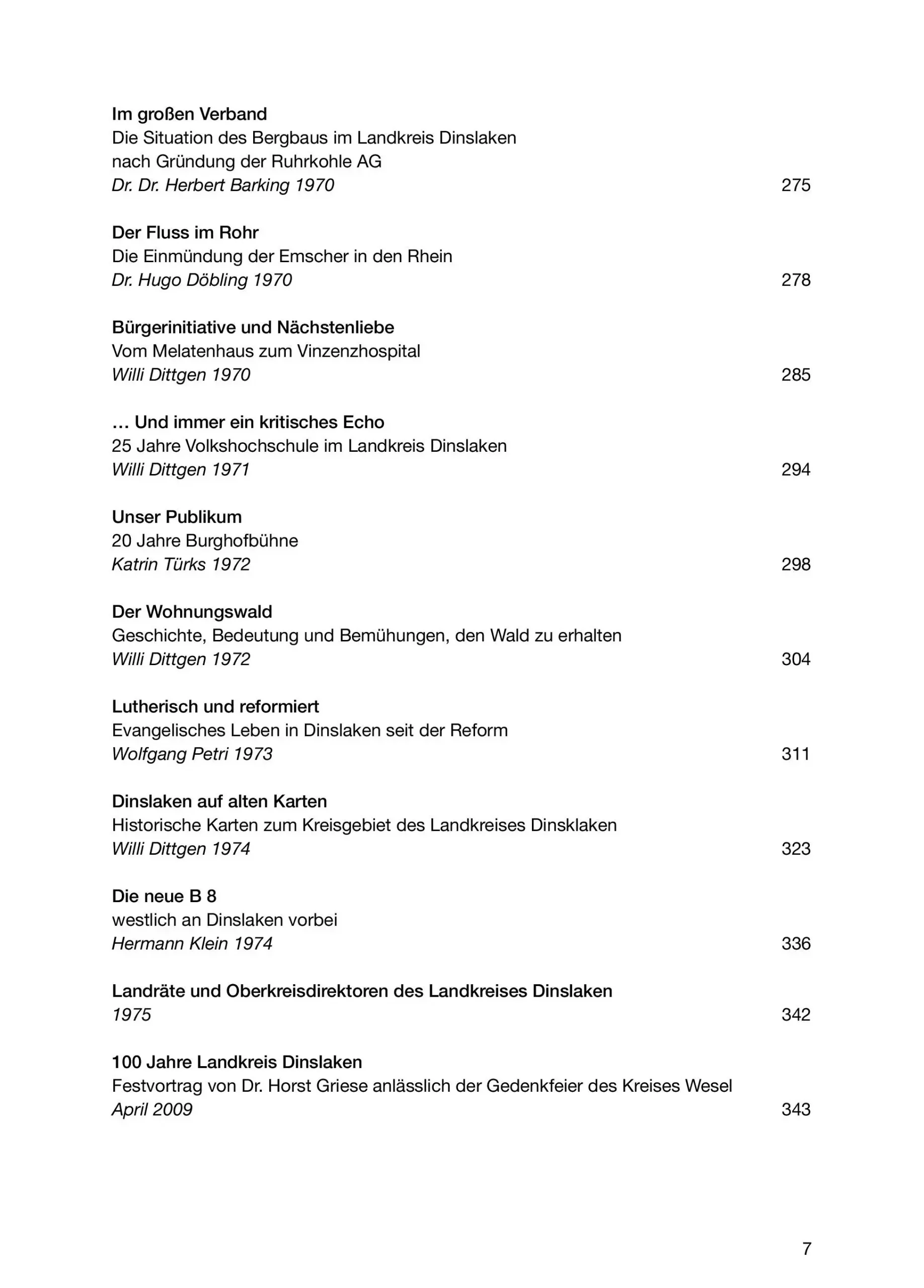 Projekte - Heimatkalender Kreis Dinslaken - Inhaltsverzeichnis-4 Portrait eines älteren Herrn mit Brille, Anzug und Krawatte