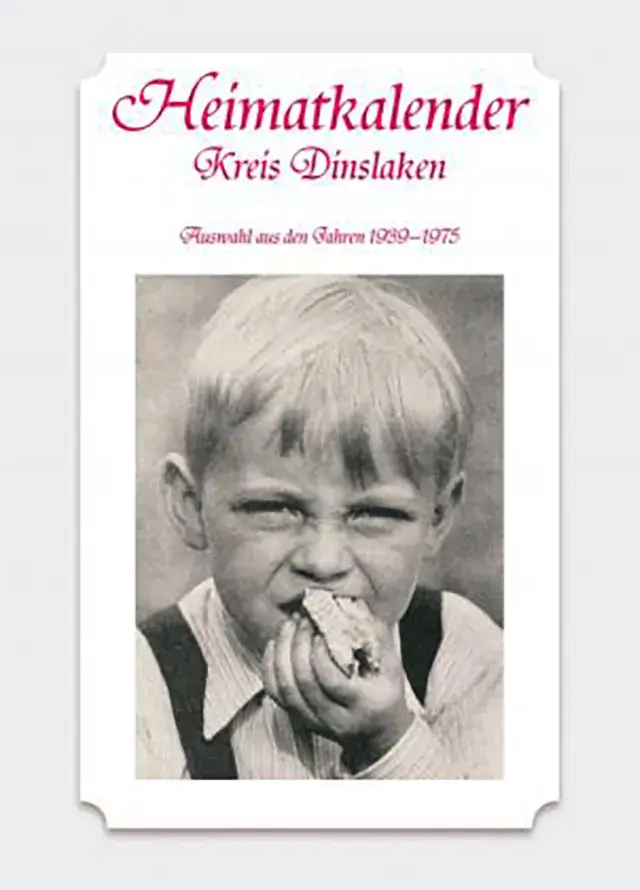 Projekte - Heimatkalender Kreis Dinslaken - Titelbild Portrait eines älteren Herrn mit Brille, Anzug und Krawatte